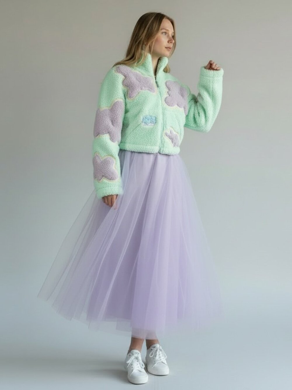 Ralph Lauren Vintage Tulle Netting Skirt Size Large‎ Purple Voluminous Maxi NEW - Picture 2 of 13